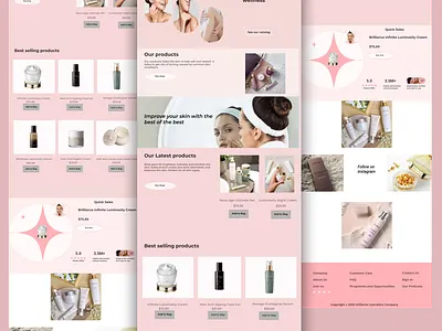 ORIFLAME COSMETICS branding design ui