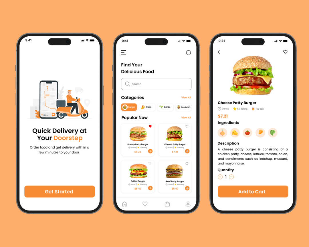 Food Delivery App by Rameen on Dribbble