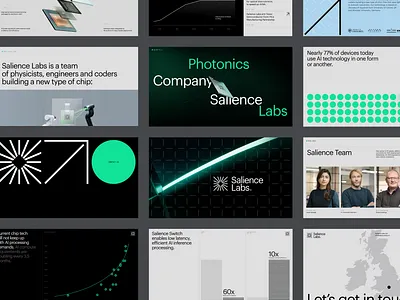 Salience Labs | pitch deck | brand identity | ochi design branding design investor deck pitch deck powerpoint presentation presentation design presentation designer robotics startup technology ui