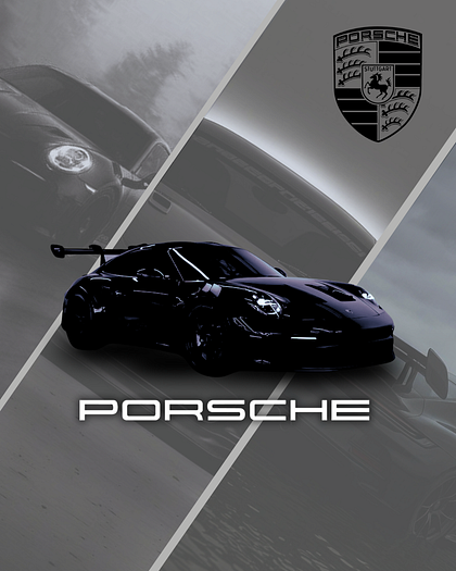 Porsche Poster Graphic