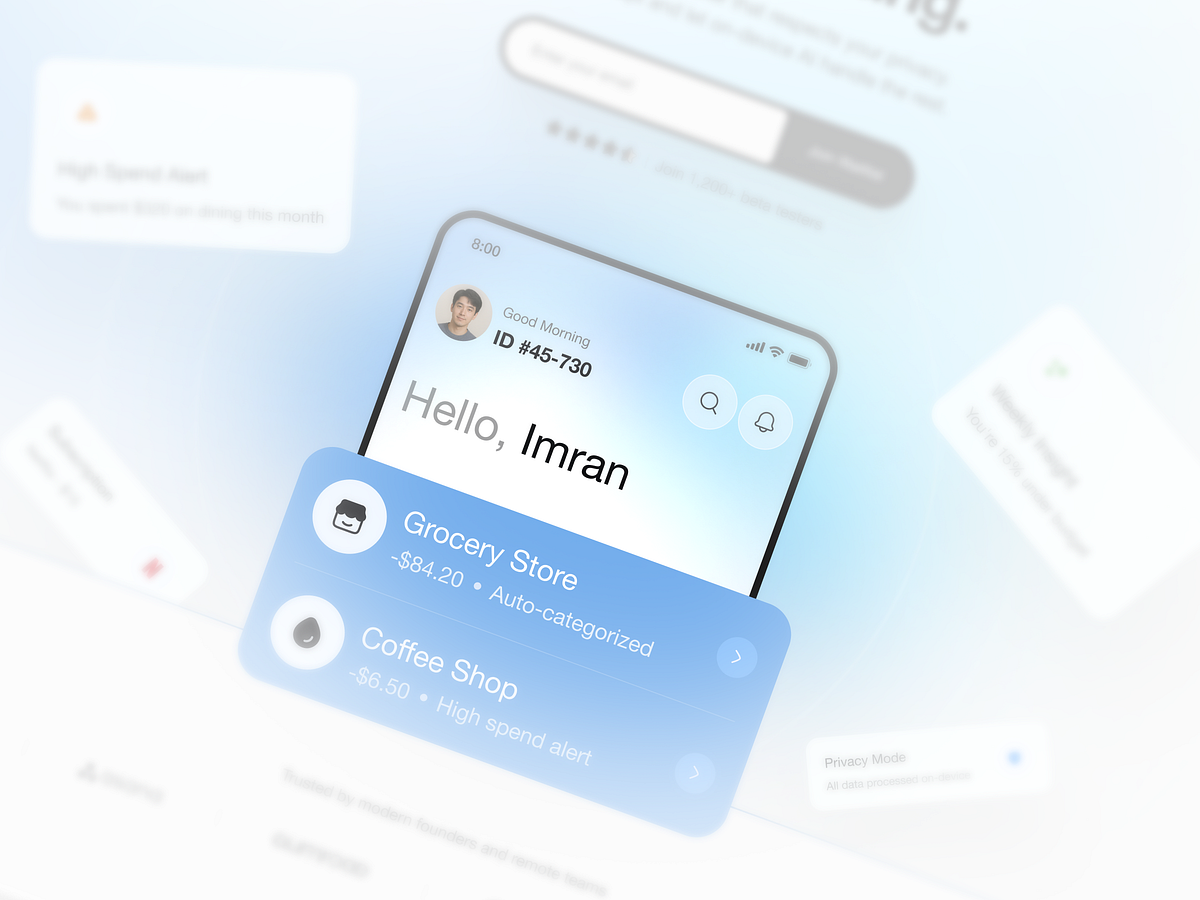 AI Expense Tracker | Saas Landing Page Image 0