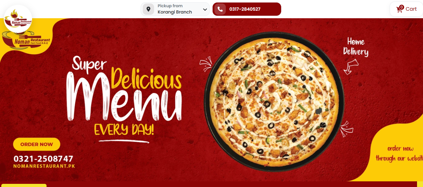 Modern Restaurant Website UI Design clean web ui design design system figma figma ui design food ordering landing page design modern website responsive design restaurant landing page restaurant ui resturant website ui ui ux web design website website development website ui wireframing
