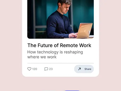 Social Share Button UI- #DailyUI 010 app ui button design figma product design share button ui ux