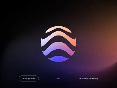 The Pulse of Connectivity abstract logo brand design brand identity branding fluid logo gradients icon design logo minimalist modern logo momentum negative space process