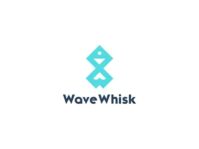 W+WAVE+FISH_LOGO brandiderntity branding brandmark companylogo fish graphic design illustrator logo sea logo sharp logo w letter wave fish logo