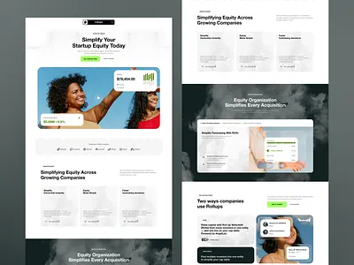 Finance Landing Page b2b finance finance landing page financial fintech landing page landing page ui saas saas landing page ui ux web web design web ui