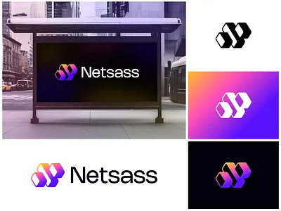 Netsaas Technology logo abstract n logo ai logo app icon branding innovation logo logo modern n logo n icon n logo n mark n tech logo software techology web3