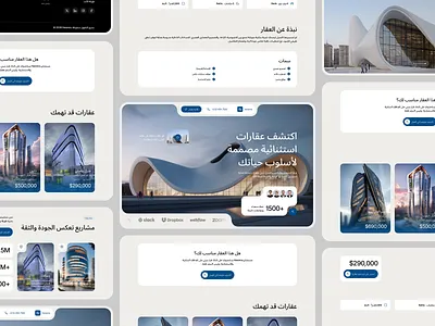 Luxury Real Estate Website UI b2b corporate website design landing page real estate saas ui ux web design website