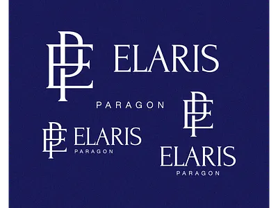 Elaris Paragon Monogram & Wordmark Logo Design anhdodes branding calligraphy design ep graphic design lettermark logo logo design logo designer logodesign minimalist logo monogram pe typography wordmark