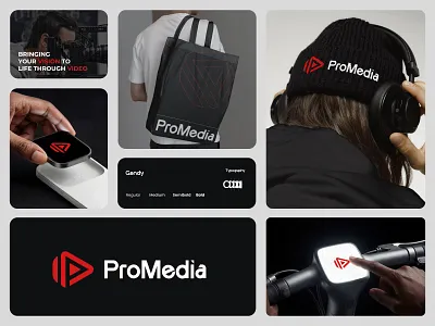 ProMedia Logo Design I Brand identity brand identity branding logo logo design logos media logo modern logo production logo saas logo startup logo studio logo tech logo unique logo web logo