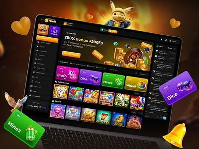 Crypto Casino Gaming Platform UI bitcoin casino casino casino app design casino branding casino dashboard casino interface casino ui casino website crypto casino crypto gaming dashboard design design gambling website game dashboard gaming platform mobile app mobile interface online casino ui web app