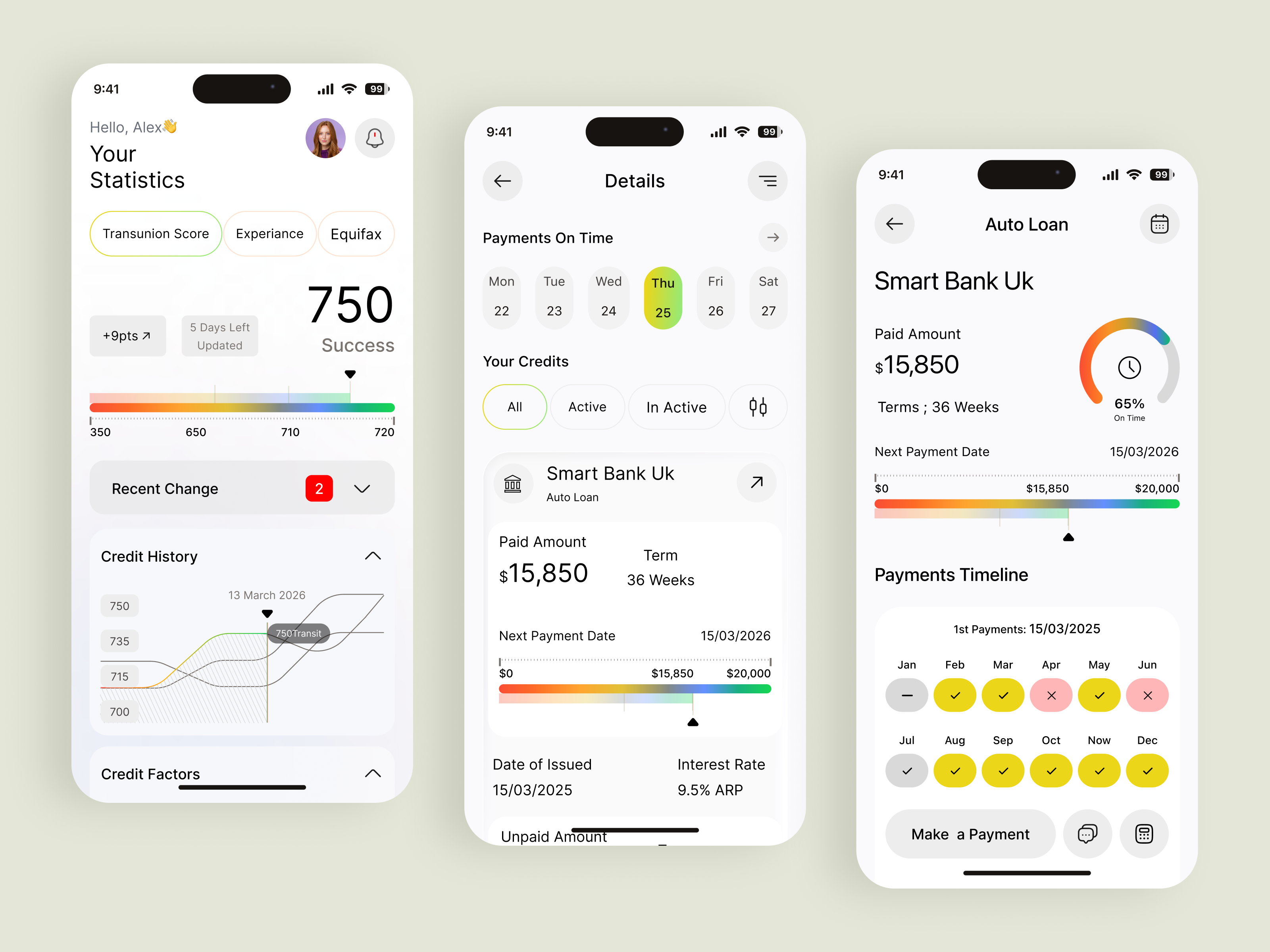 Example of Mobile App UI/UX Design (I Os & Android)