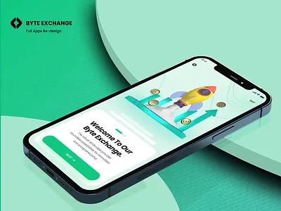 Crypto Exchange App UI — Web3 Wallet Mobile Design bitcoin byte app byte exchange crypto app crypto exchange crypto service crypto wallet ethereum exchange app fintech ios token swap usdt