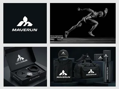 M - Run Monoram Logo & Branding | Sports & Fitness Identity abstract m logo app logo athletic logo brand identity branding dynamic logo fitness logo logo m letter logo m logo design m monogram logo m run logo minimal m logo modern m logo run logo running logo speed logo sport logo startup logo tech logo