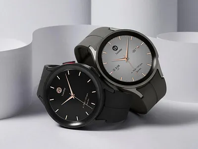 WFP 310 Minimal watch face for Wear OS analog analog watch face classic design galaxy watch graphic design illustration modern pixel watch samsung samsung watch face ticwatchpro watch face wear os