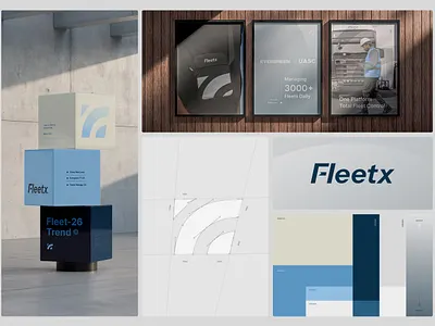 Branding and Logo for SaaS | Fleetx 3d animation brand identity branding design figma gfxmanjur illustator logistics logo logo design motion graphics saas branding saas logo software tech tool ui vector visual identity