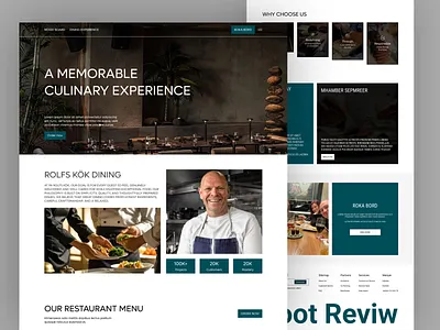 Luxury Restaurant Landing Page booking website clean ui culinary website dribbble shot elegant ui figma design fine dining food menu ui food website homepage design landing page design luxury design modern website restaurant landing page restaurant ui restaurant website ui design ux design web design website inspiration