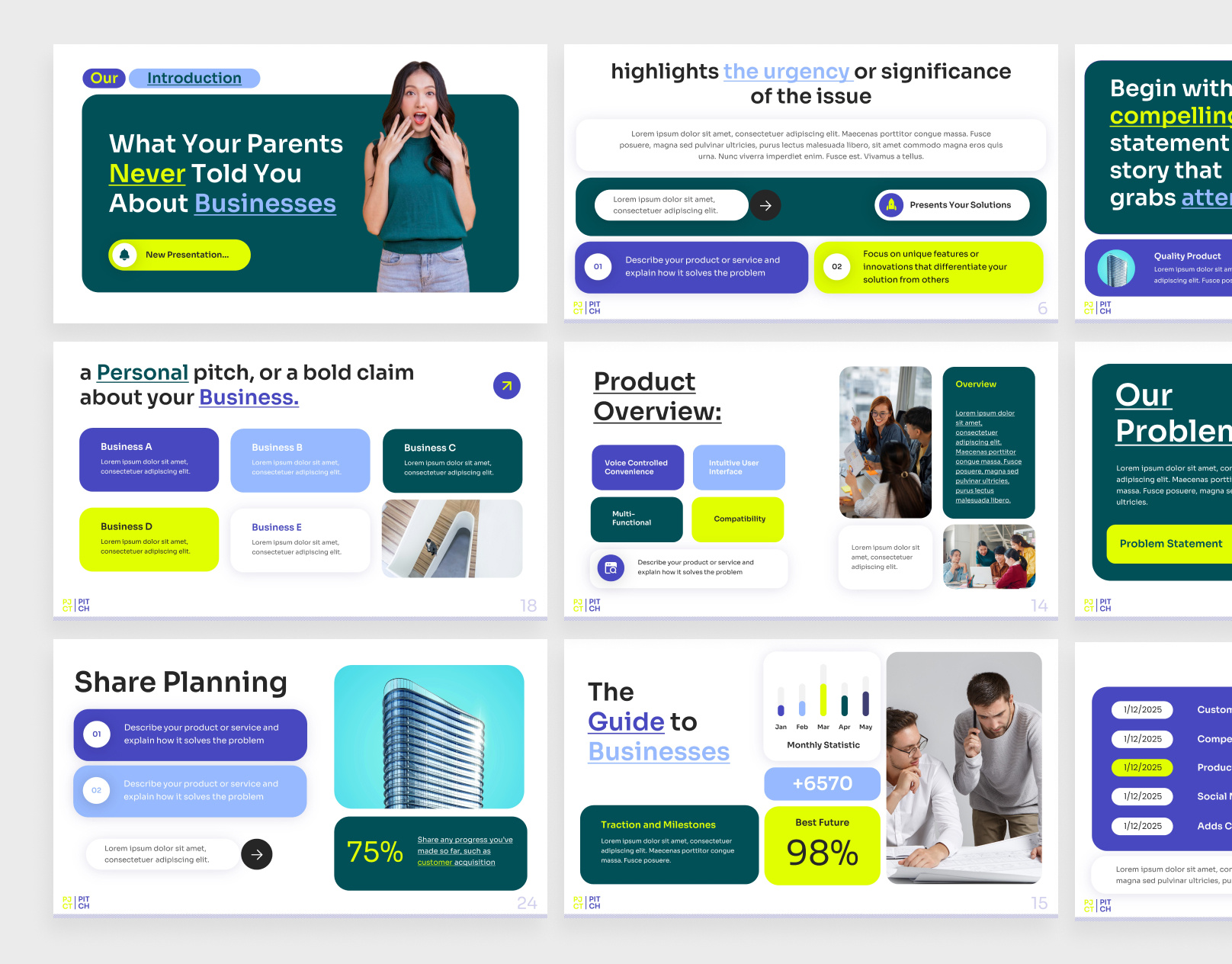 Example of Pitch Deck / Presentation Design
