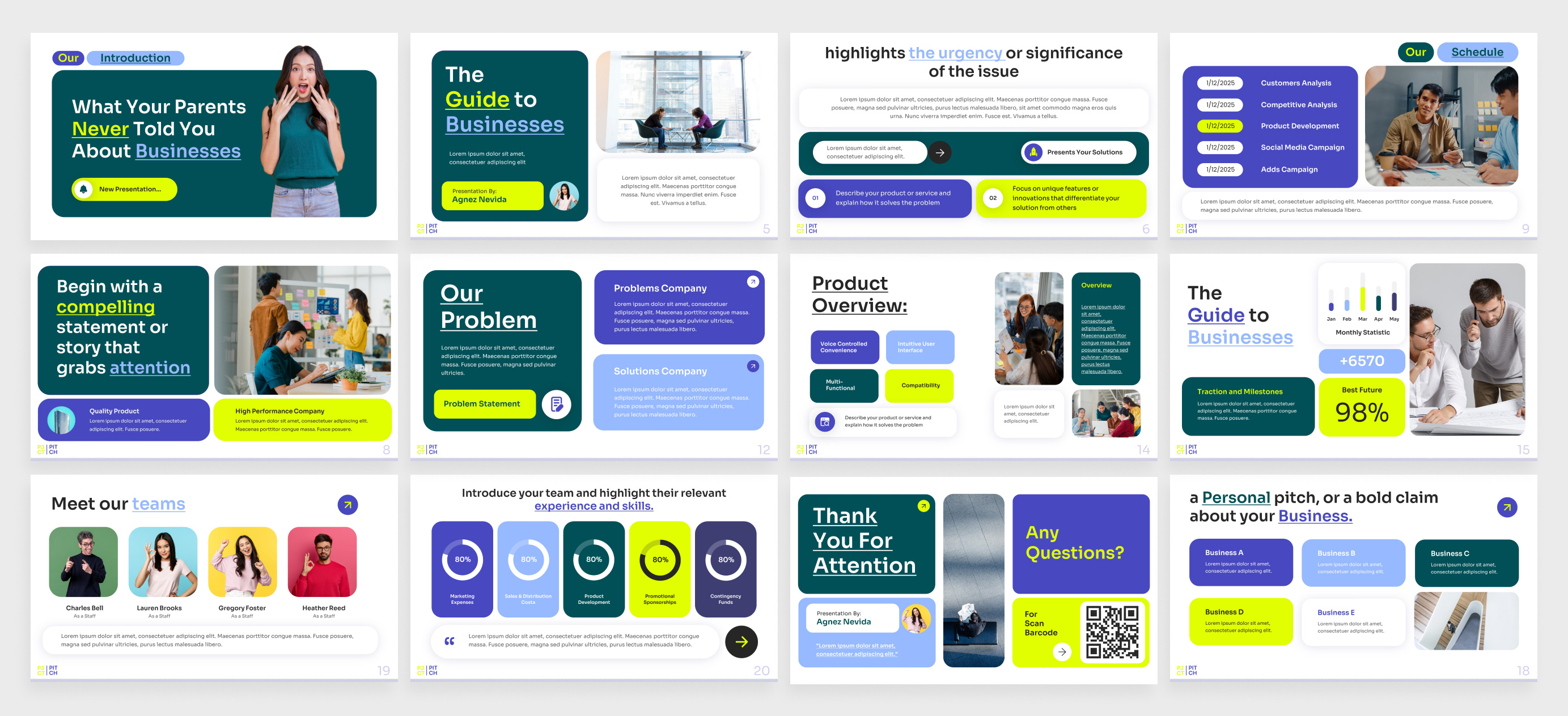 Example of Pitch Deck / Presentation Design