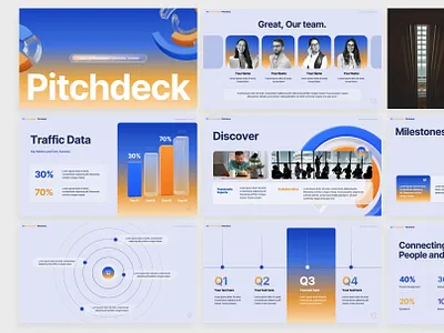 Pitch Deck Presentation branding design graphic design pitch deck powerpoint presentation product design