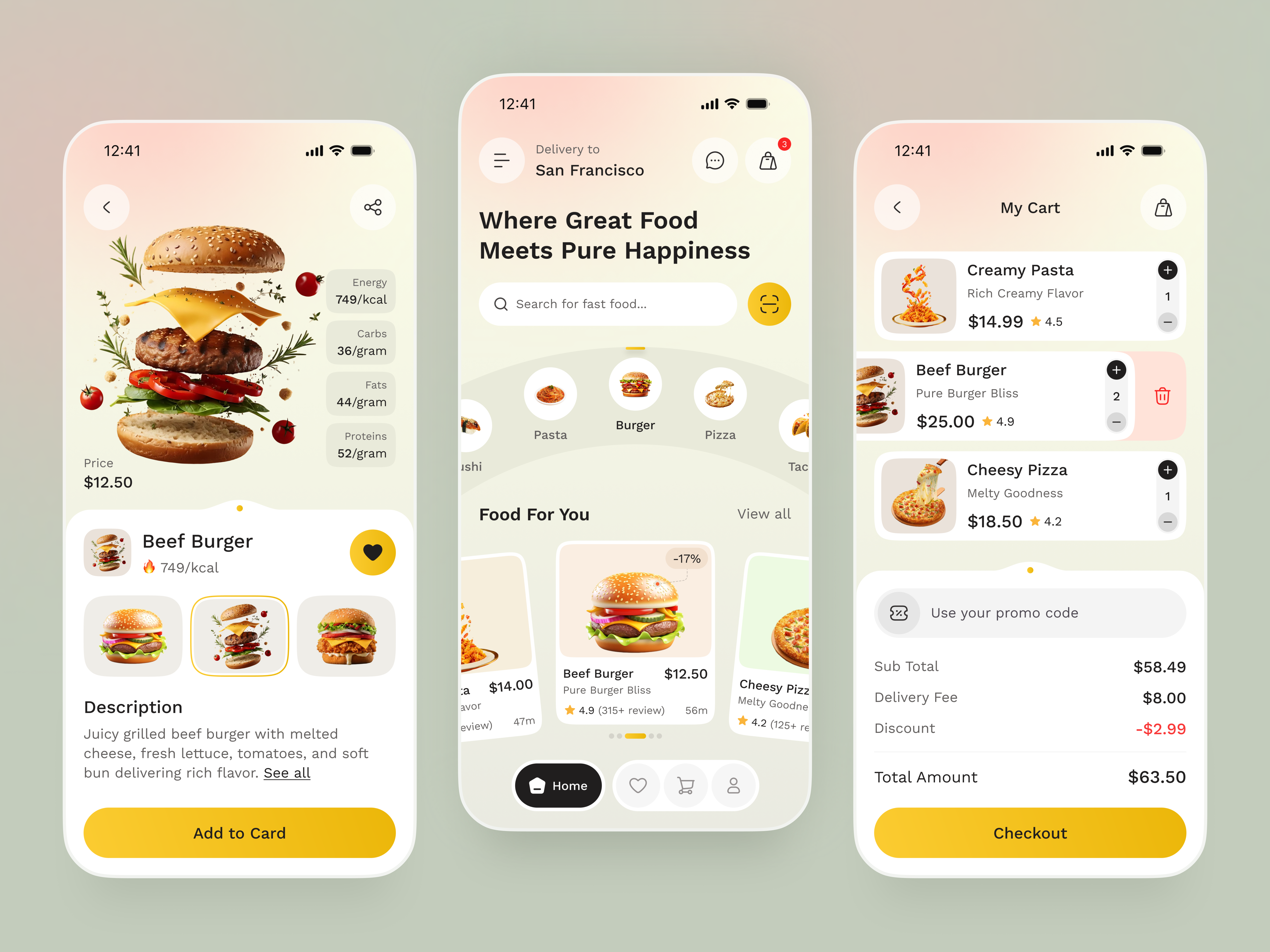 Food Delivery Mobile App app app design e commerce ecommerce app food app food delivery food delivery app food ordering app mobile app mobile ui ordering app product design seamless food ordering user experience uxui web