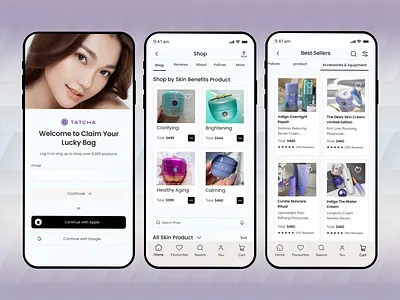 Ai Skincare E-commerce Mobile App Ui Beauty Product Shopping. ai shopping app best seller page best sellers app ecommerce mobile app ui online shop product design sales app sales app ui shopping app skin care app skin care ui store