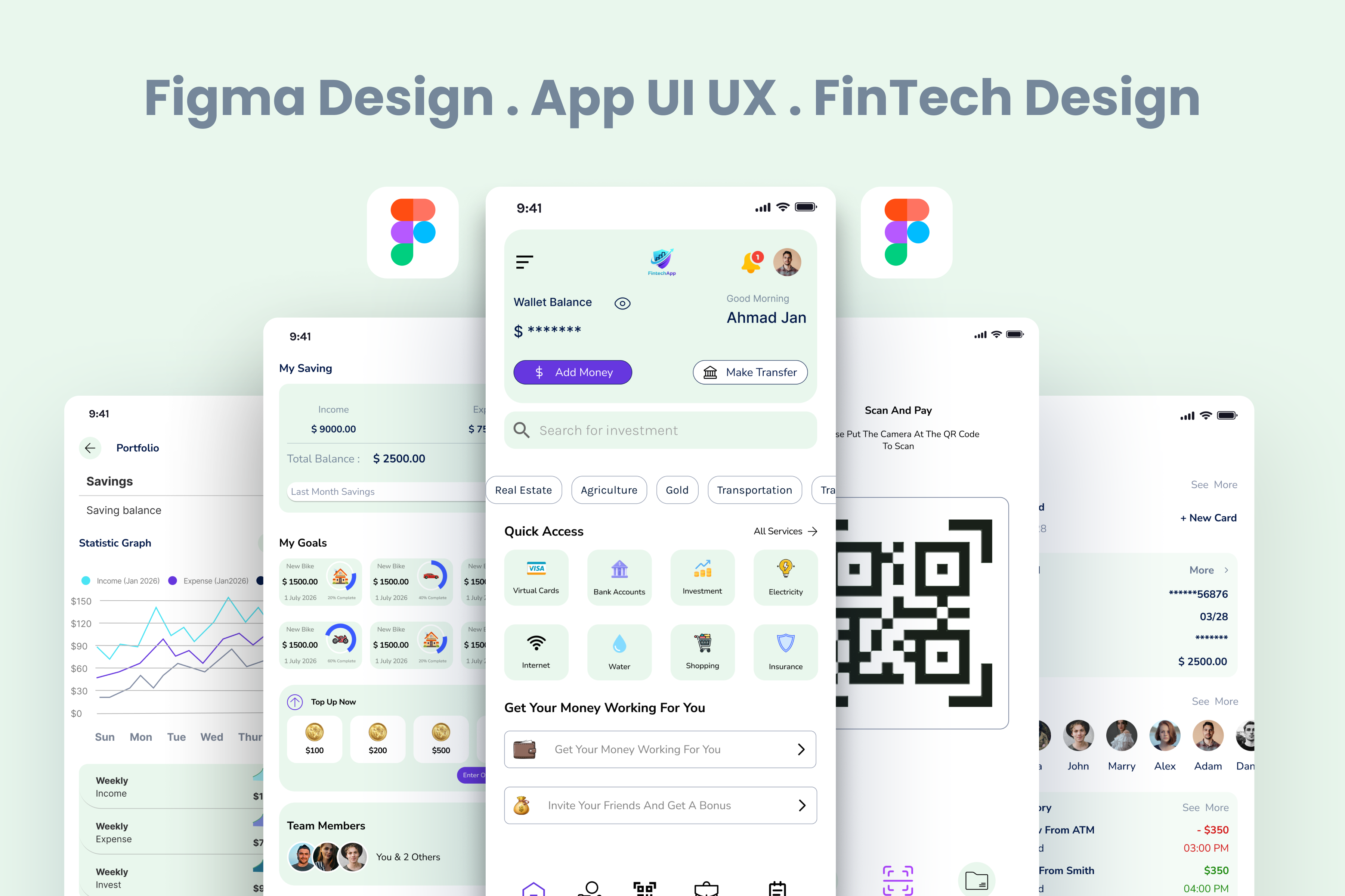 Example of Mobile App UI UX Figma Design & Prototype