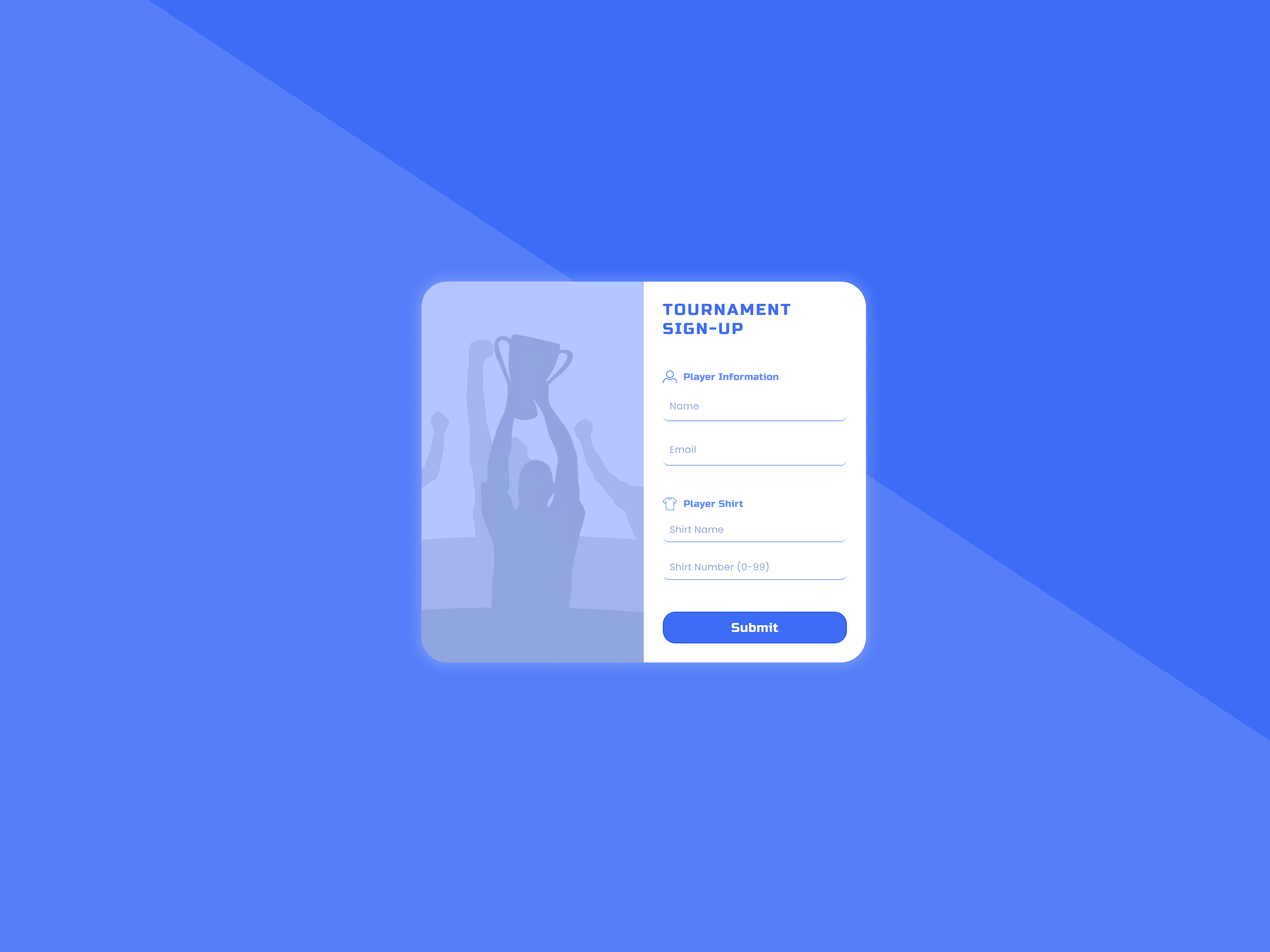 Daily UI 001 - Sign Up dailyui figma form design product design sign up tournament ui ui design user interface ux ux design