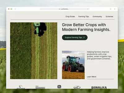 Kisan Shiksha - Framer hero banner concept agriculture agriculture banner agriculture framer email farm farming farming banner farming website framer framer website garden hero banner klaviyo mailchimp newletterdesign newsletter no code nocode ui website