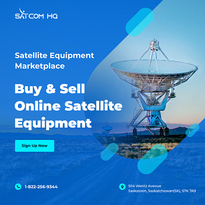 Sell Your Satellite Equipment Online branding design illustration vector
