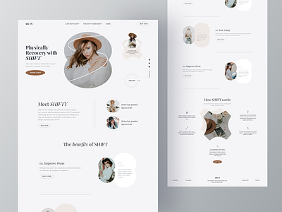 Hat Landing Page UI cap cart commerce cowboy e commerce flat hat landing page minimal shop store ui uix ux web web design website