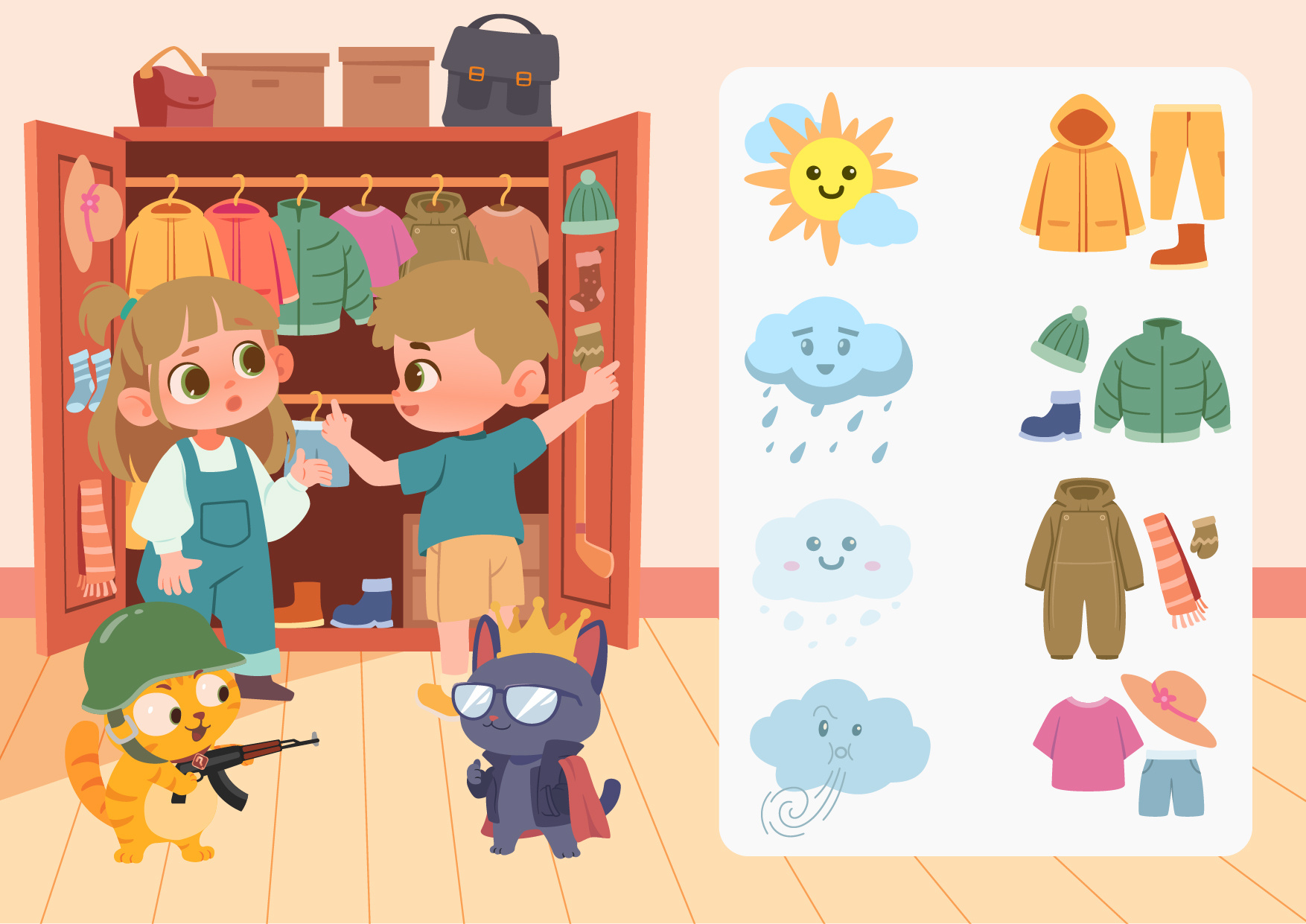 Example of Children Illustration For Activity Books