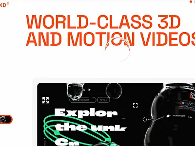 Motion Design Studio Website 3d animation framer hero motion graphics navigation portfolio sidebar ui ux web design website