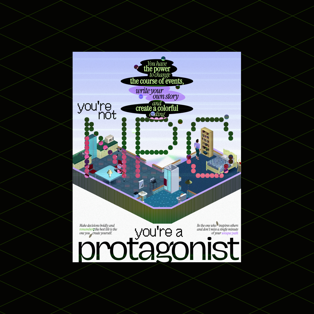 Poster with a message from the past part 2 design graphic design poster sims