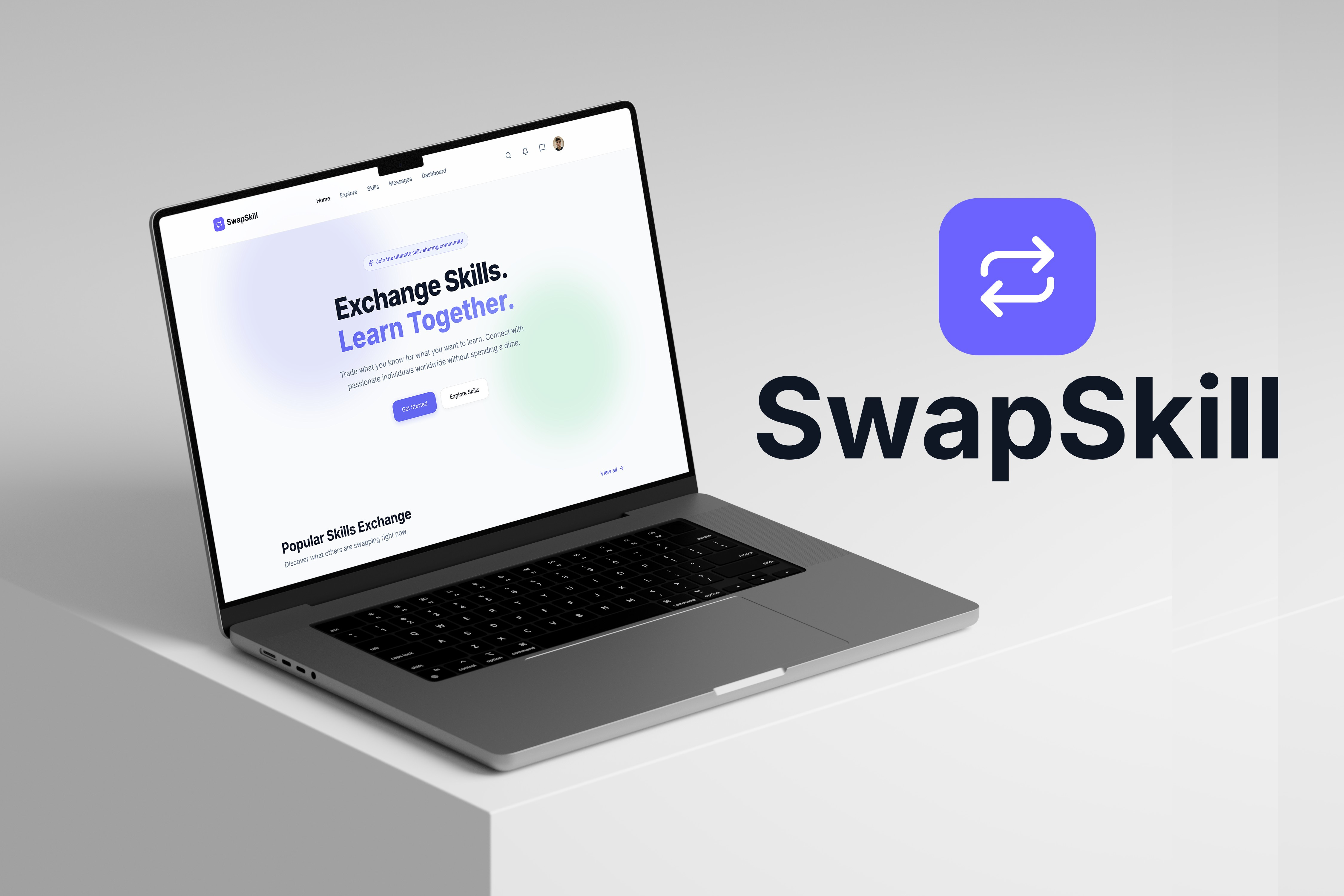 SwapSkill figma graphic design ui uiux web app