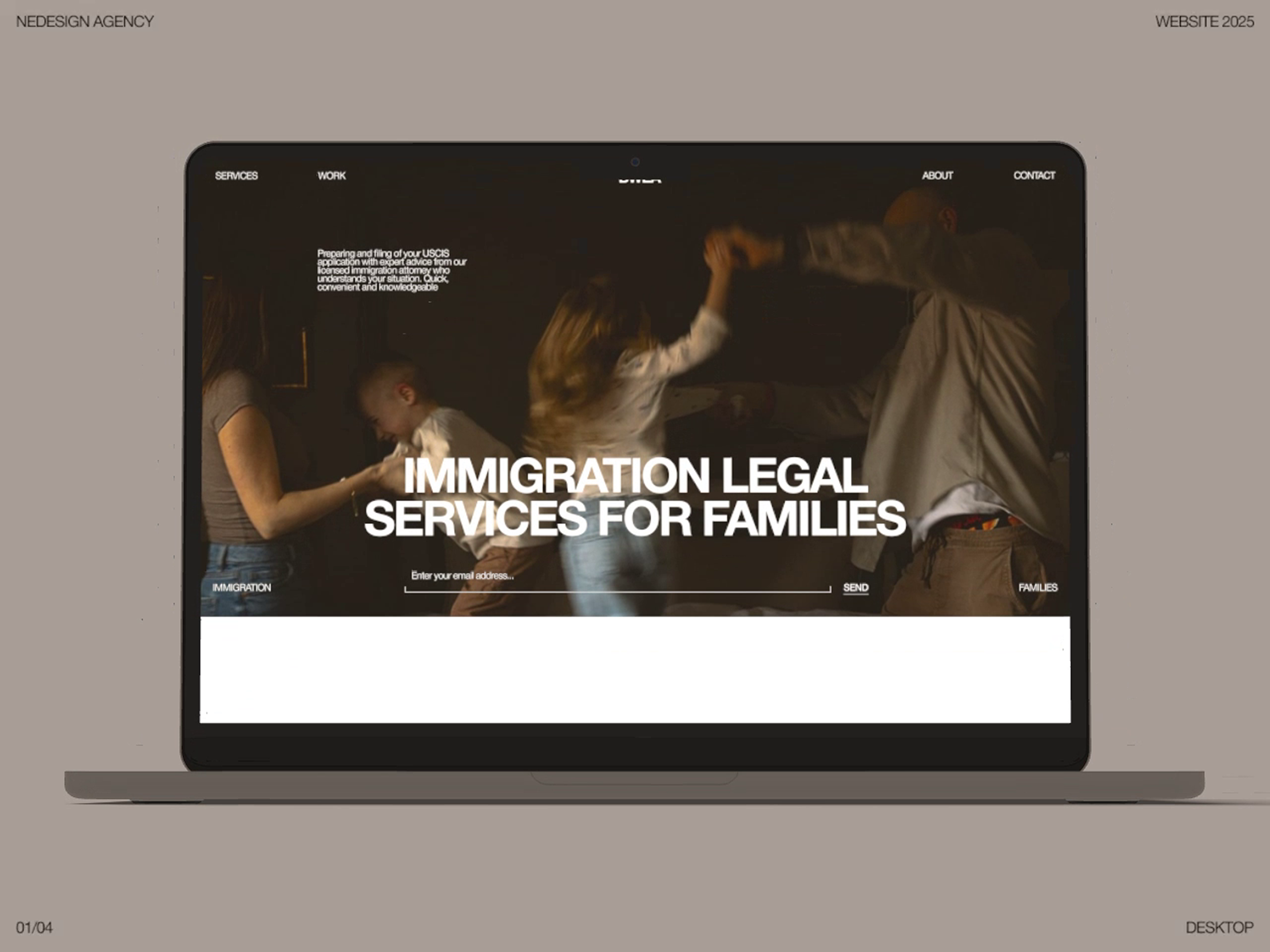 Website Design for B-FAM — Immigration Legal Services for Famili animation branding ui