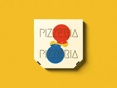 "Pizzeria" | Bold Minimalist Restaurant Logo & Packaging adobe illustrator art concept art design design inspiration designer graphic design illustration illustrator package design typography