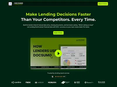 Designing a Product Solution Page for an AI Lending Automation P branding graphic design