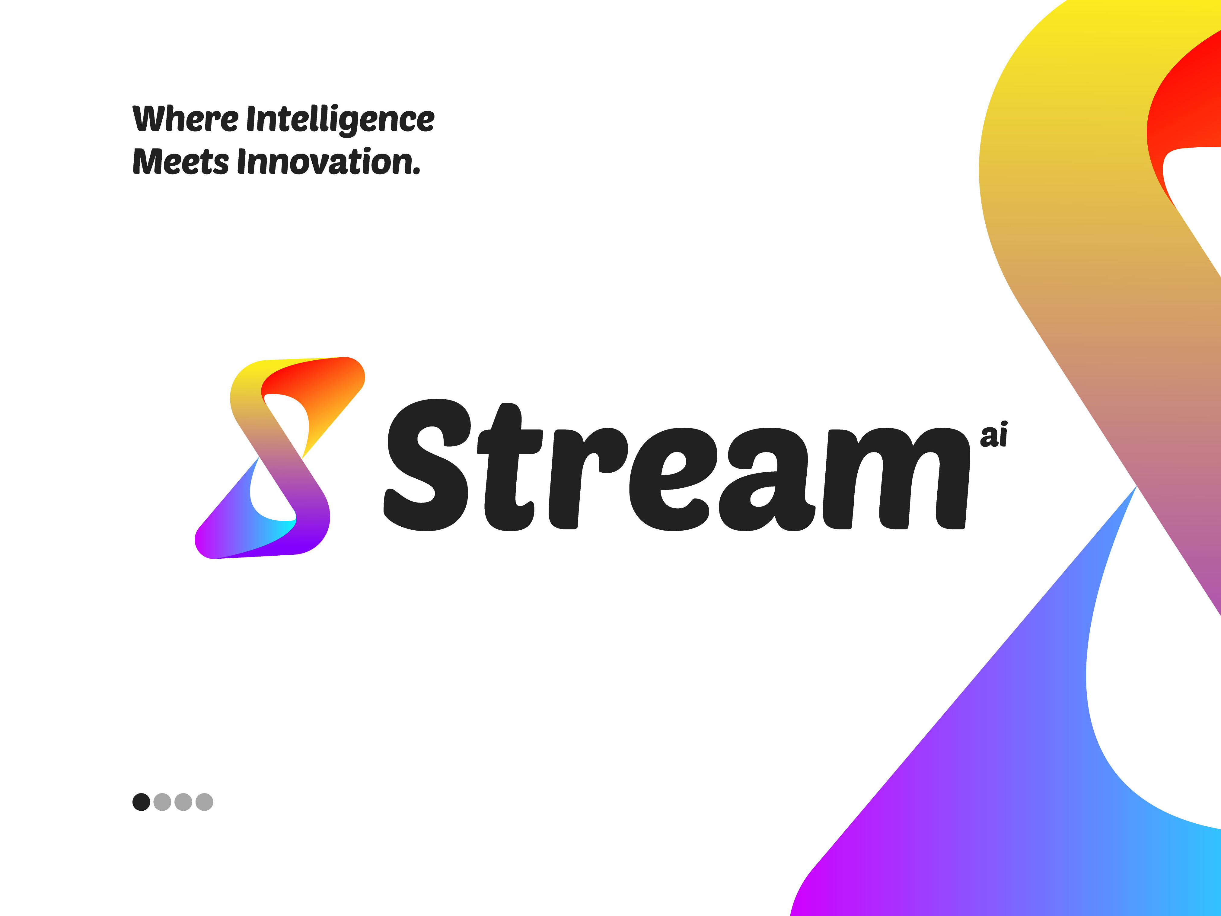 Stream - Brand Identity, S logo, Tech, Modern logo, UI, AI, App ai app application branding creative logo graphic design modern logo modern s logo s letter logo s logo s tech logo s technology logo software tech technology ui website