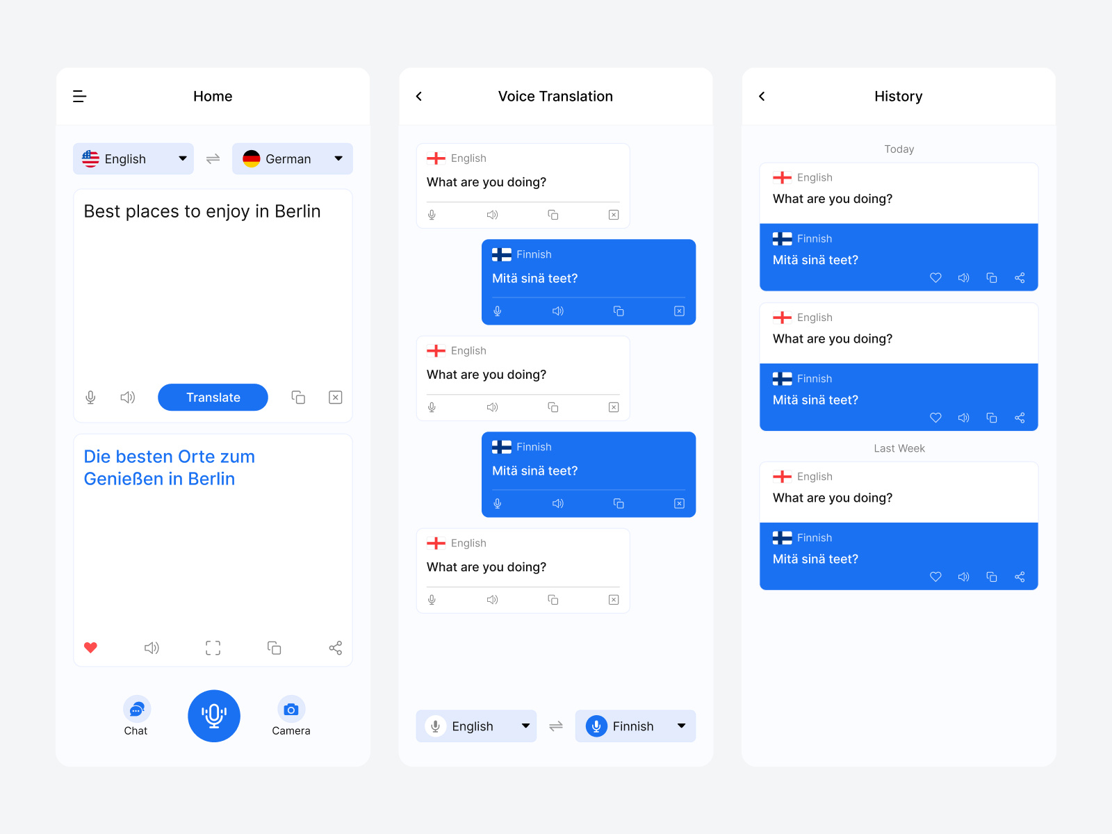 Language Translator App UI app design app ui dribbble design figma design google app language translator language translator app ui product design voice translation