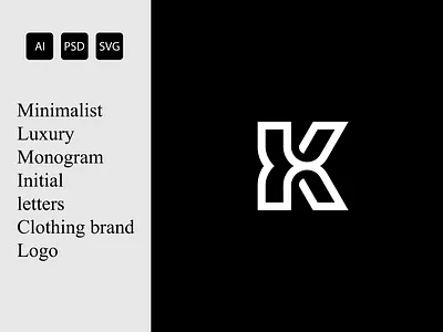 K Monogram logo , K clothing logo business logo custom logo design initial logo k business logo k clothing logo k custom logo k fashion logo k initial logo k letter logo k logo k minimalist logo k monogram logo k urban logo letter logo logo design minimalist logo monogram logo