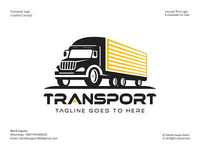 Transport Logo, Truck Logo, Logistics Logo Design Template automotive logo brand identity design branding business logo car logo cargo logo company logo creative logo express logo logistics logo logo logo branding logo design logos brandings minimalist logo modern logo services logo transport logo truck logo trucking logo