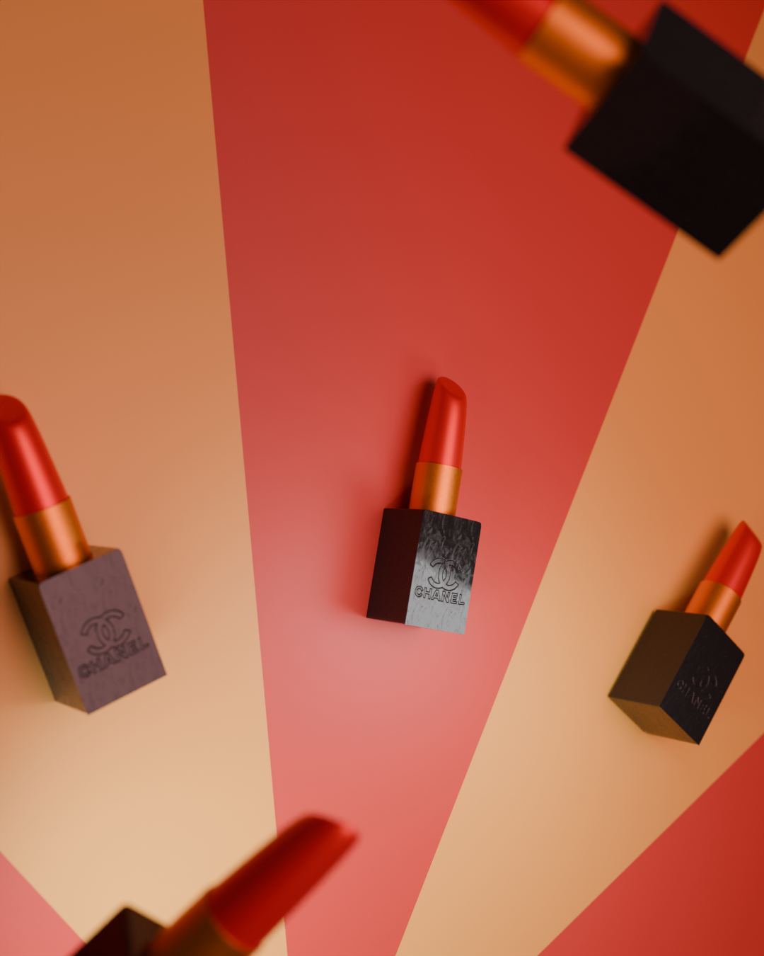 3D lipstick render