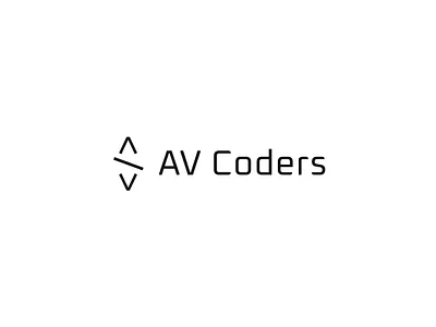 <title>Application Vision AV Coders</title> Logo concept. branding code coder dev graphic design icon logo logo mark symbol