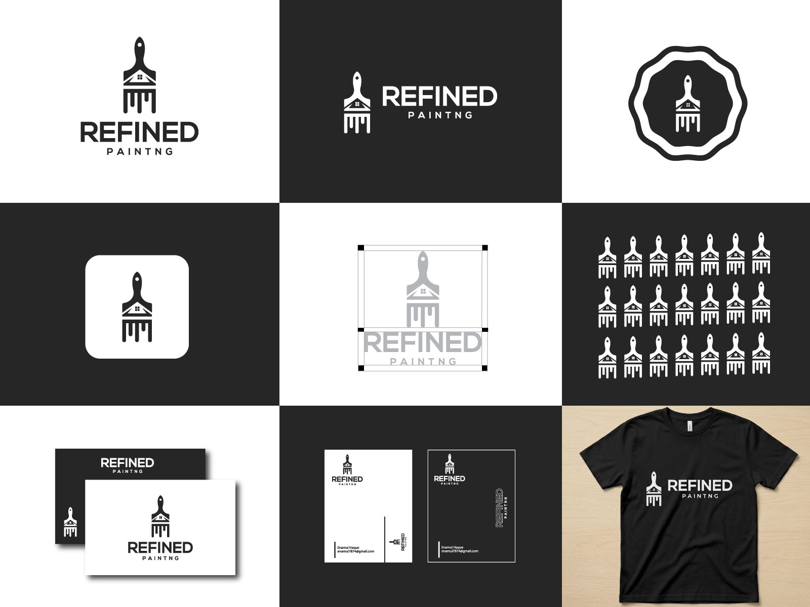 Paintng brush logo design | painting brand identity abstract logo art logo design art studio logo artist logo brand identity design branding creative branding creative logo logo logo design logotype minimal branding minimal logo modern logo paint brush logo painter logo painting brand identity painting logo professional logo visual identity