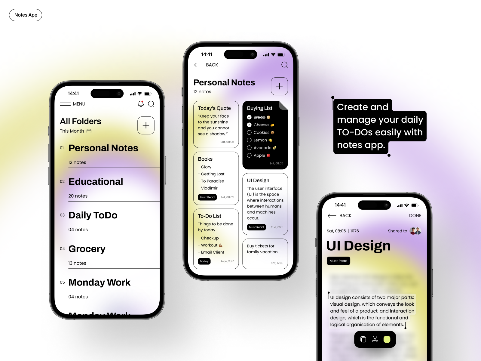 Notes App by MindInventory UI/UX for MindInventory on Dribbble