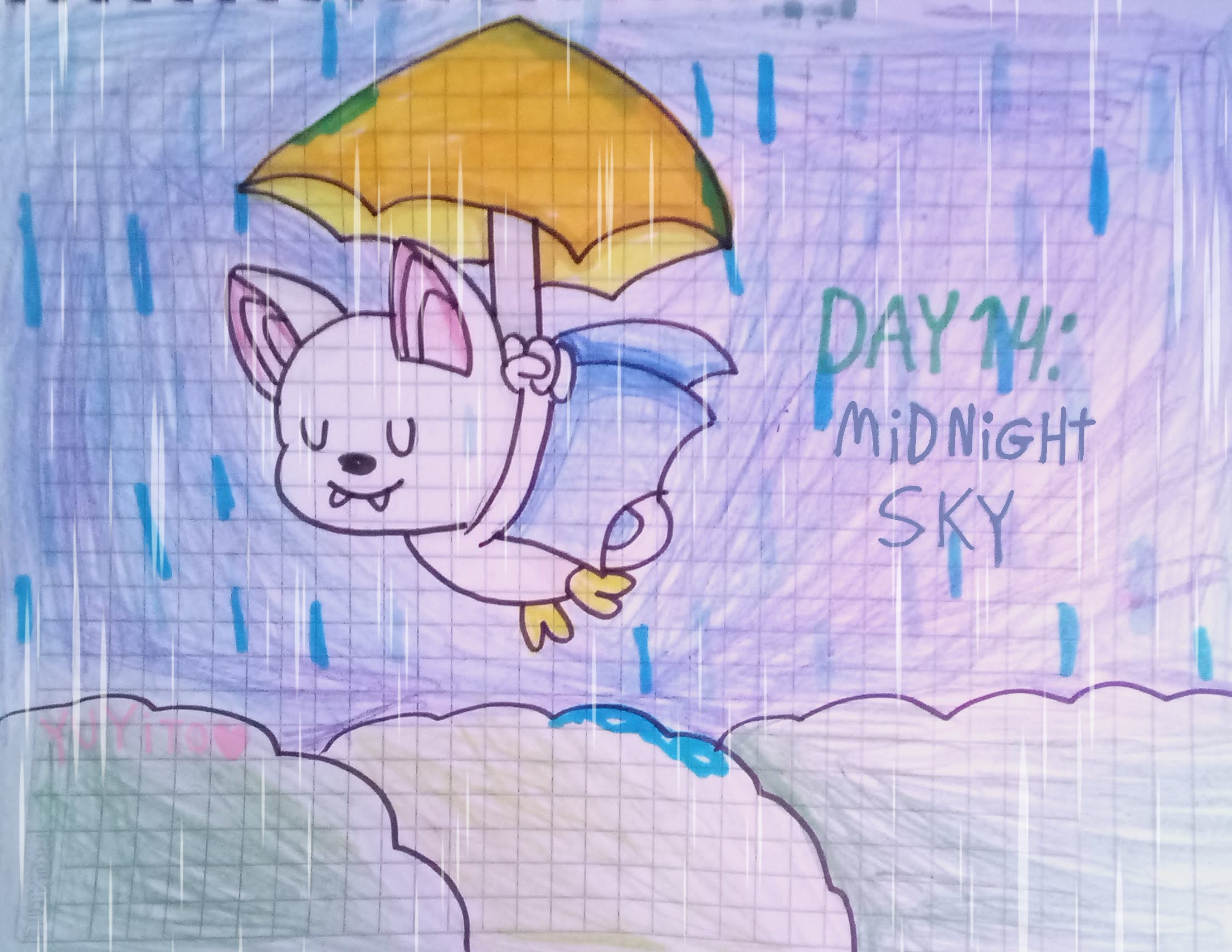 Marchrain day 14: midnight sky
