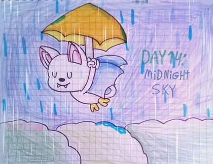 Marchrain day 14: midnight sky