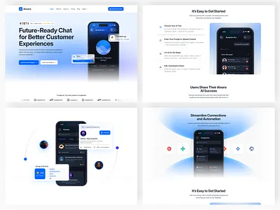 AI Chat Mobile App Landing Page ai ai app ai assistant ai chat landing page ai chat mobile app ai chatbot ai conversation ai innovation ai on mobile app launch artificial intelligence mobile app new app smart technology tech trends web design website