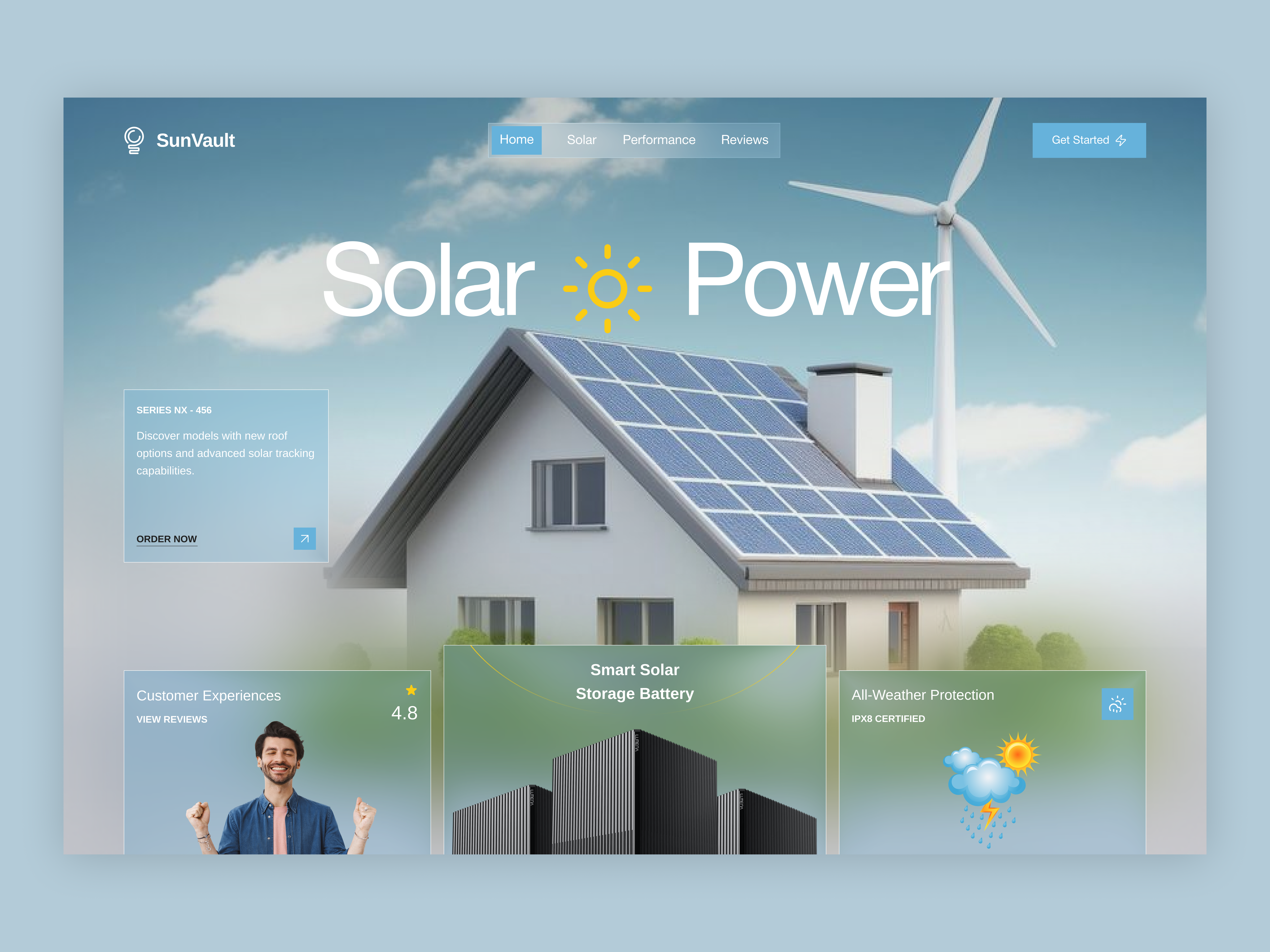 Solar Power website home page landing page solar solar energy solar website ui ux design web design web ui design website ui